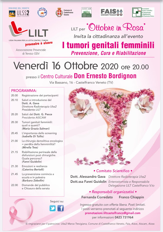 I TUMORI GENITALI FEMMINILI: EVENTO LILT PER OTTOBRE IN ROSA